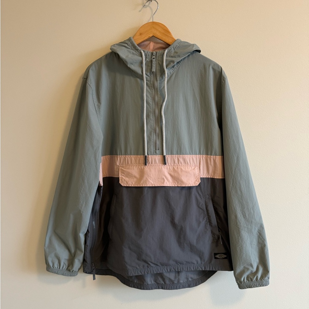 Size M Vintage CPO Provisions Pink and Gray Windbreaker Jacket